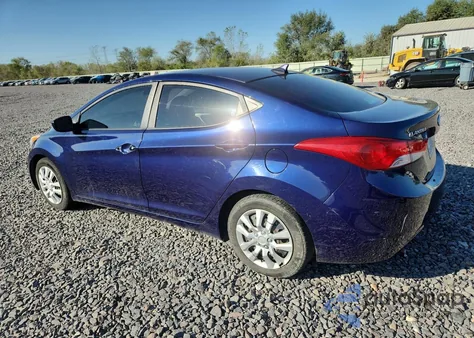 2012 Hyundai Elantra Gls z USA, uszkodzony, nr VIN 5NPDH4AE9CH148179
